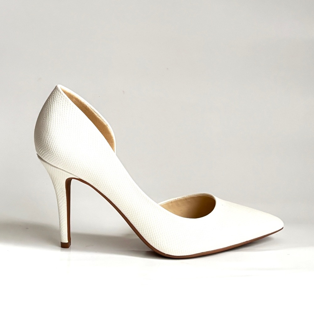 Jessica Simpson White Textured Pumps Heels – Wedding / Formal – Women’s Size 8.5